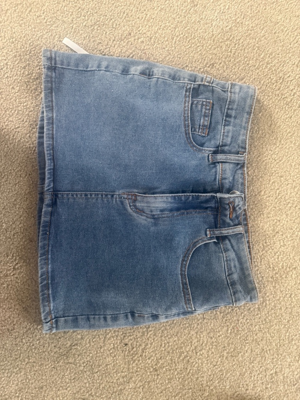 SHEIN Denim Skirt With Bows